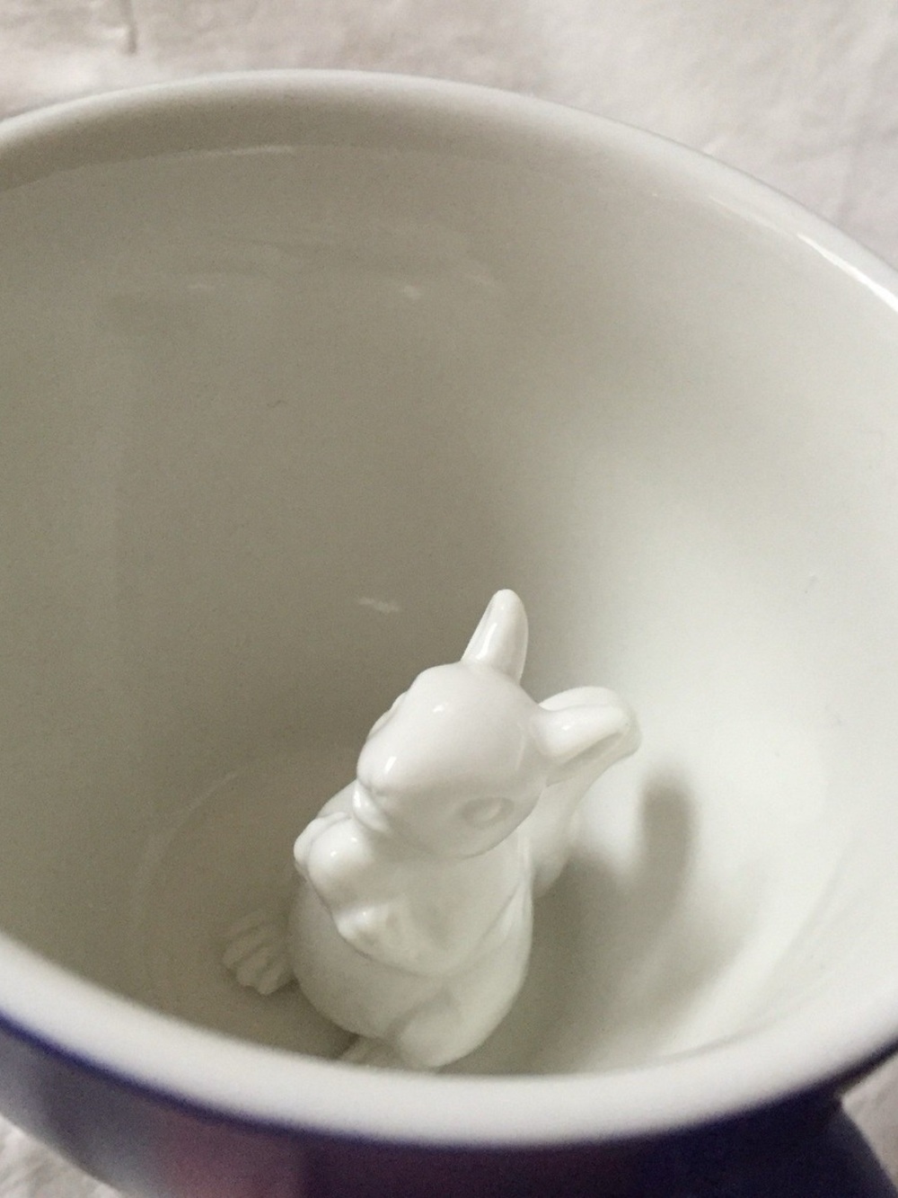 Creature Cups Squirrel Cobalt Blue/White Coffee Mug Tea Mug Cute Mug Gift
